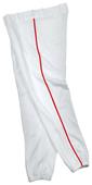 A4 Metal Zip Baseball Pants with Piping N6130 CO A4 Metal Zip Baseball Pants with Piping N6130 CO