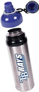 MLB Devil Rays Stainless Water Bottle w/Blue Top