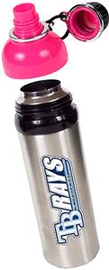 MLB Devil Rays Stainless Water Bottle Pink Top