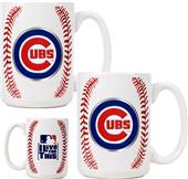 MLB Chicago Cubs Ceramic Gameball Mug Set of 2