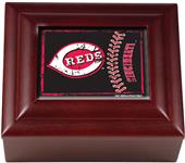 MLB Cincinnati Reds Mahogany Keepsake Box