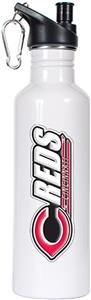 MLB Cincinnati Reds White Stainless Water Bottle