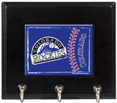 MLB Colorado Rockies Wood Keyhook Rack
