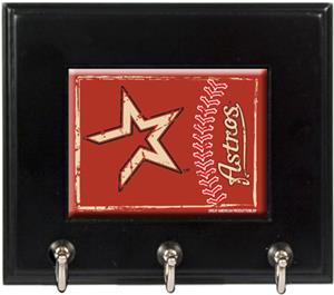 MLB Houston Astros Wood Keyhook Rack
