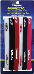 Worth FPEX Softball Fastpitch 3/8" Headband 6 Pack