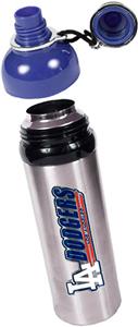 MLB Dodgers Stainless Water Bottle w/Blue Top