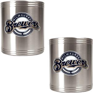 MLB Milwaukee Brewers Stainless Steel Can Holders