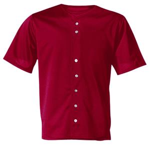 A4 Full Button S/S Youth Mesh Baseball Jersey