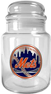MLB New York Mets Glass Candy Jar
