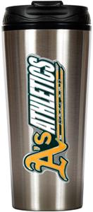 MLB Athletics 16oz Stainless Travel Tumbler