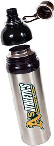 MLB Athletics Stainless Water Bottle w/Black Top