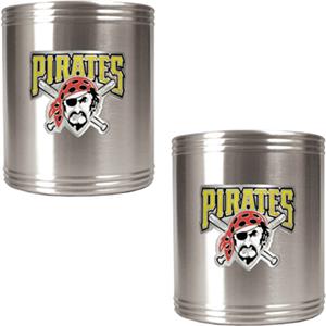 MLB Pittsburgh Pirates Stainless Steel Can Holders