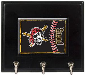 MLB Pittsburgh Pirates Wood Keyhook Rack