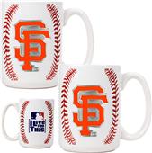 MLB Giants Ceramic Gameball Mug Set of 2