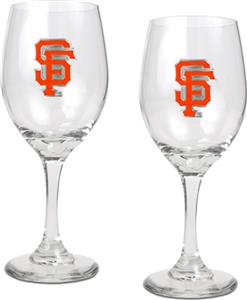MLB San Francisco Giants 2 Piece Wine Glass Set