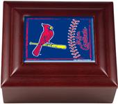 MLB St. Louis Cardinals Mahogany Keepsake Box