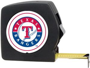 MLB Rangers 25' Tape Measure Crystal Coat Logo
