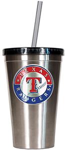 MLB Texas Rangers Stainless Tumbler w/Straw