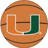 Fan Mats University of Miami Basketball Mat Fan Mats University of Miami Basketball Mat