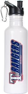 MLB Texas Rangers White Stainless Water Bottle