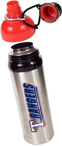 MLB Texas Rangers Stainless Water Bottle w/Red Top