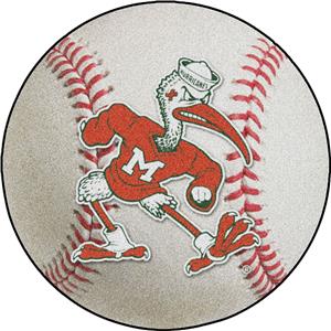 Fan Mats Miami Hurricanes Baseball Mat