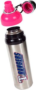 MLB Texas Rangers Water Bottle w/Pink Top