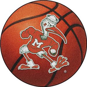 Fan Mats Miami Hurricanes Basketball Mat