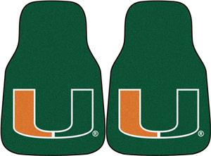 Fan Mats University of Miami Carpet Car Mats