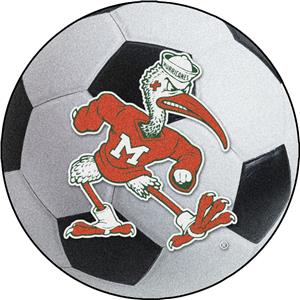 Fan Mats Miami Hurricanes Soccer Ball Mat