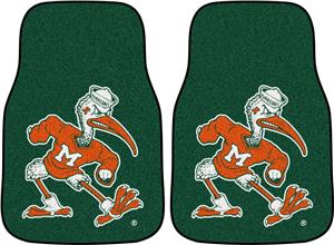 Fan Mats Miami Hurricanes Carpet Car Mats