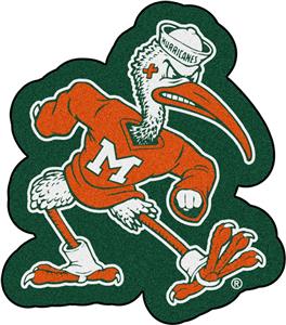 Fan Mats Miami Hurricanes Mascot Mat