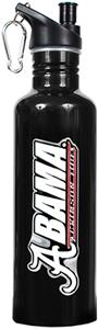 NCAA Alabama Crimson Tide Black Water Bottle