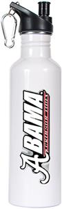 NCAA Alabama Crimson Tide White Water Bottle