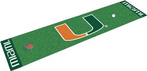 Fan Mats University of Miami Putting Green Mat