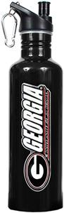 NCAA Georgia Bulldogs Black Water Bottle