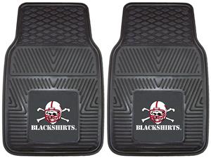 Fan Mats Nebraska Black Shirts Vinyl Car Mats 