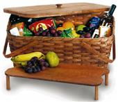 Picnic Plus Handcrafted Large Liberty Basket