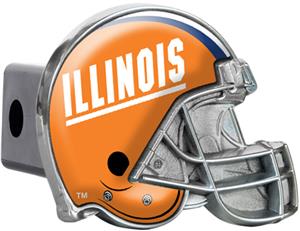 NCAA U of Illinois Helmet Trailer Hitch Cover