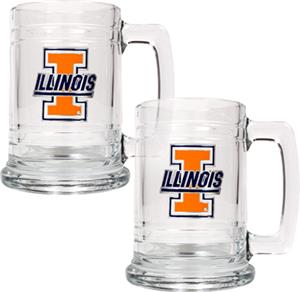 NCAA Illinois Fighting Illini 15oz Glass Tankard