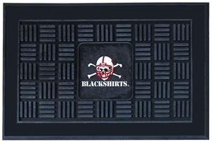Fan Mats Nebraska Black Shirts Door Mat