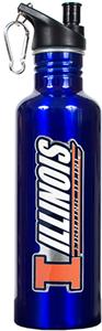 NCAA Illinois Fighting Illini Blue Water Bottle