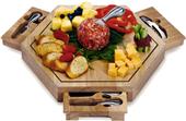 Picnic Plus Bergamo Wooden Cheese Board w/ 5 Tools
