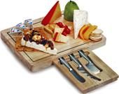 Picnic Plus Arezzo Wooden Cheese Board w/3 Knives