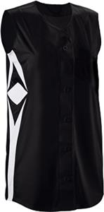Teamwork Faux Supernova Sleeveless Softball Jersey