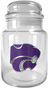 NCAA Kansas State Wildcats Glass Candy Jar