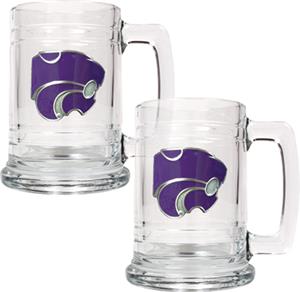 NCAA Kansas State Wildcats 15oz Glass Tankard