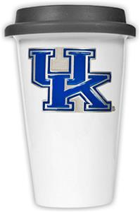 NCAA Kentucky Wildcats Ceramic Cup w/Black Lid