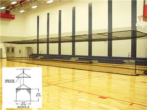 Gared 10'H x 12'W x 70'L Multi-Sport Cages