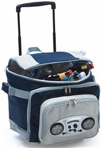 Picnic Plus Cooladio Cart AM/FM Radio Cooler